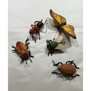 LOT OF‎ 5 Jumbo Bugs Toy Butterfly Ant Cockroach Fly Insects Educational School